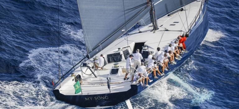 ClubSwan 80 rocket ship launched